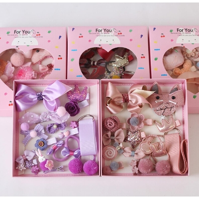 Picture of 18 Pieces/set children's trendy headwear hair clip for hair accessory set