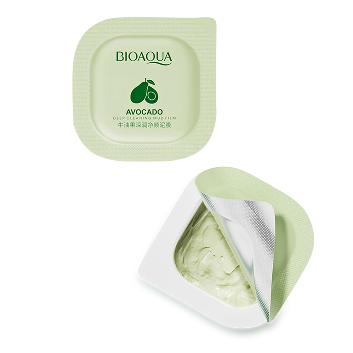 Picture of Bioaqua 8 Pcs/set Avocado Extract Clearing Mud Cream Msk Moisturizing Oil-Control Acne Relief Smear Msk
