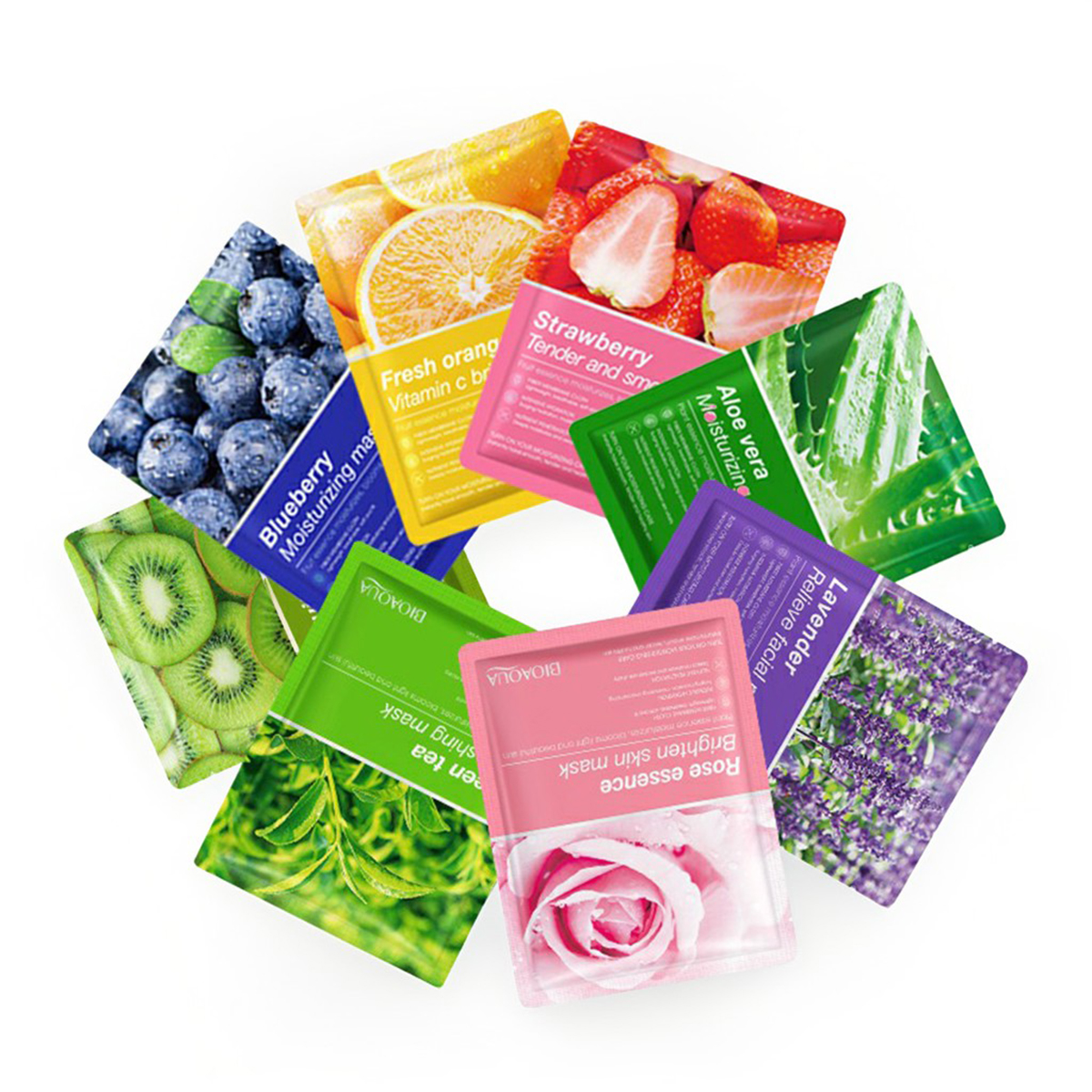 Picture of BIOAQUA plant fruit mask hydrating moisturizing skin color skin care Sheet Mask
