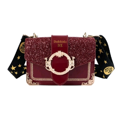 Picture of Fashion Sequin Monkey Lock Retro Shoulder Women Messenger Bag - Bag - Bag -Bag for Women - Bag for Girls - Bag