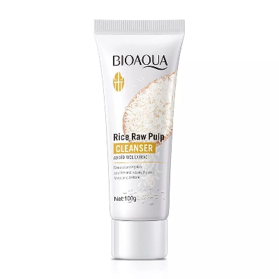 Picture of BIOAQUA Deep Cleansing Rice Raw Pulp Foam Facial Cleanser- 100g - Face Wash