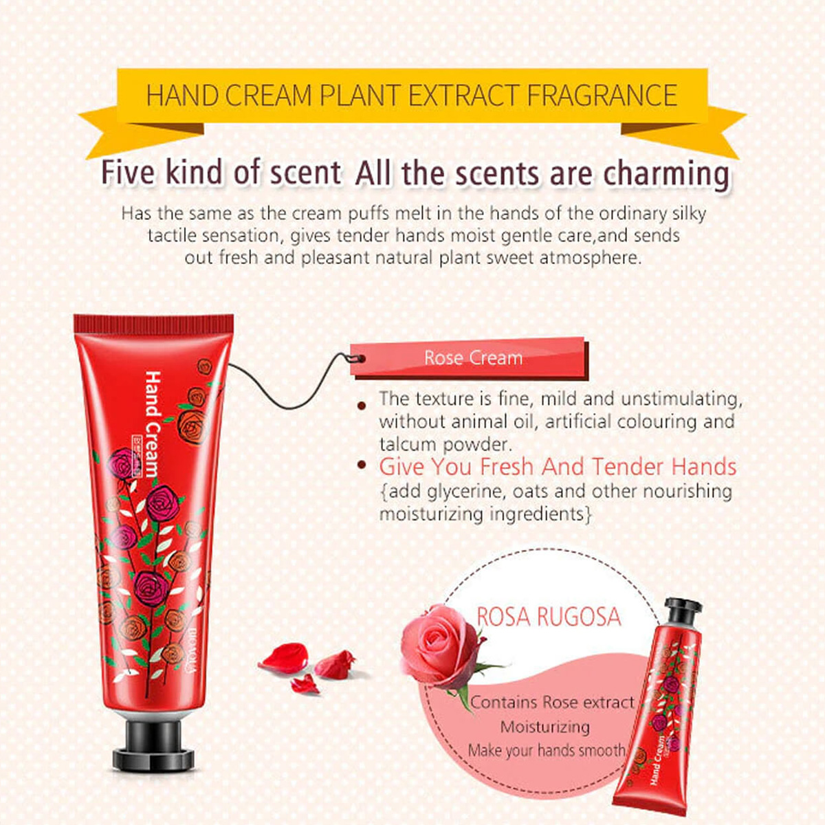 Picture of BIOAQUA Rose hand Cream- 30g