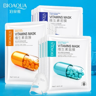 Picture of BIOAQUA Moisturizing Tender Vitamin Ice Muscle Facial Sheet Mask- 30g