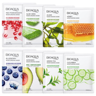 Picture of BIOAQUA skin care product mascarillas faciales private label natural plant fruit beauty face mask skin care moisturizing silk facial sheet Mask- 25g