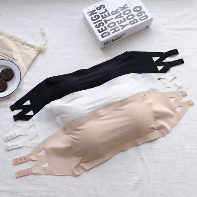 Picture of Comfortable silk stylish teenagers invisible non-slip bra for women