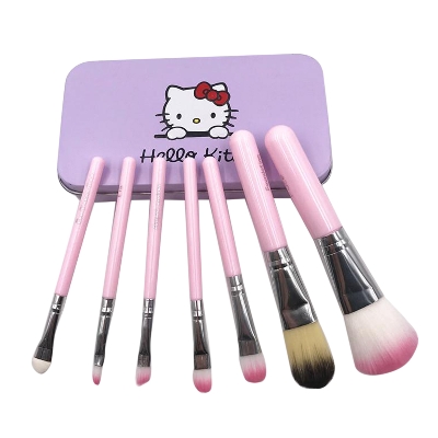 Picture of Hello Kitty 7 Pcs/Set Makeup Brush Set with Box