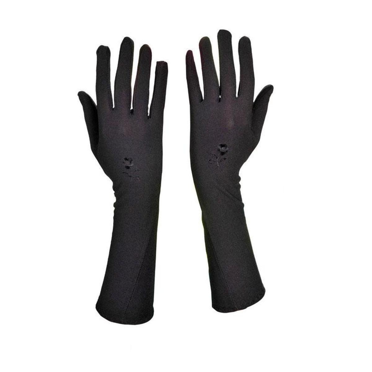 Picture of Hand socks for women Muslim hijab gloves and hat muja for girls- Black