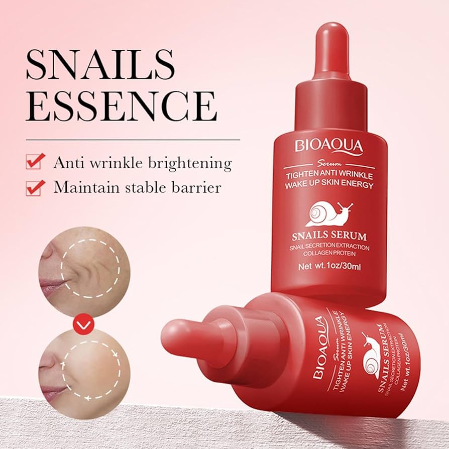 Picture of BIOAQUA Tighten Anti Wrinkle Wake up Skin Energy Facial Snails Serum- 30ml