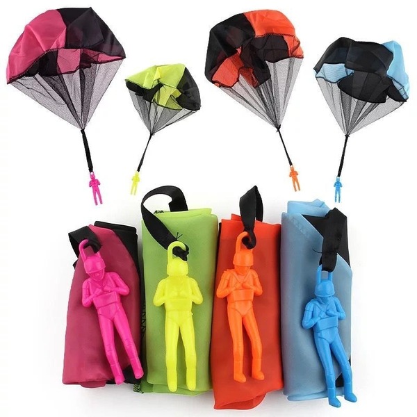 Picture of Hand -throwing off umbrella Children's small parachute kindergarten Hand -throwing parachute toy- 1 Piece