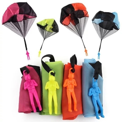 Picture of Hand -throwing off umbrella Children's small parachute kindergarten Hand -throwing parachute toy- 1 Piece