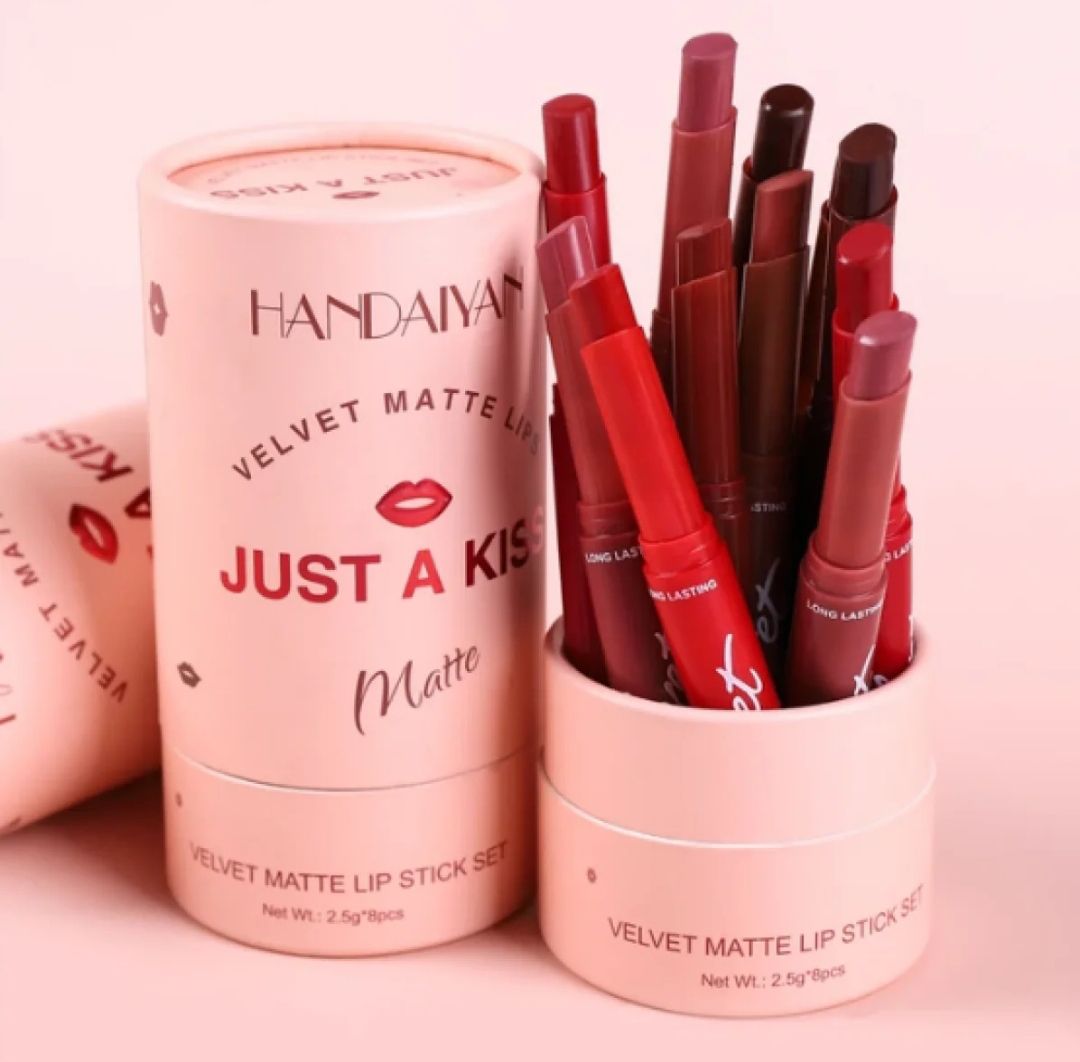 Picture of Handaiyan Just A Kiss Velvet Matte Lipstick Set- 2.5gX8 Pcs/Box