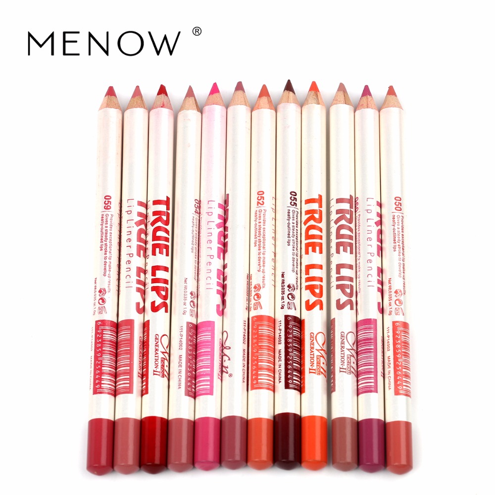 Picture of Menow  12Colors/Set Waterproof Lip liner Pencil Women's Professional Long Lasting Lip Liner- 0.75gX12 Pcs