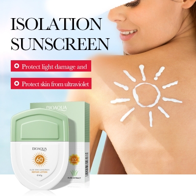 Picture of Aloe Extracted SPF60+ PA+++ UV Protected Sunscreen Repair Lotion- 40g