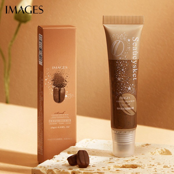 Picture of IMAGES Cleansing & Softening Coffee Lip Scrub- 15g