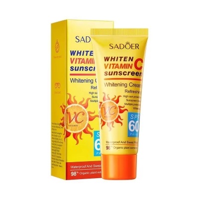 Picture of SADOER Whiten Vitamin C Refreshing 60SPF PA+++ Sunscreen Cream- 40g