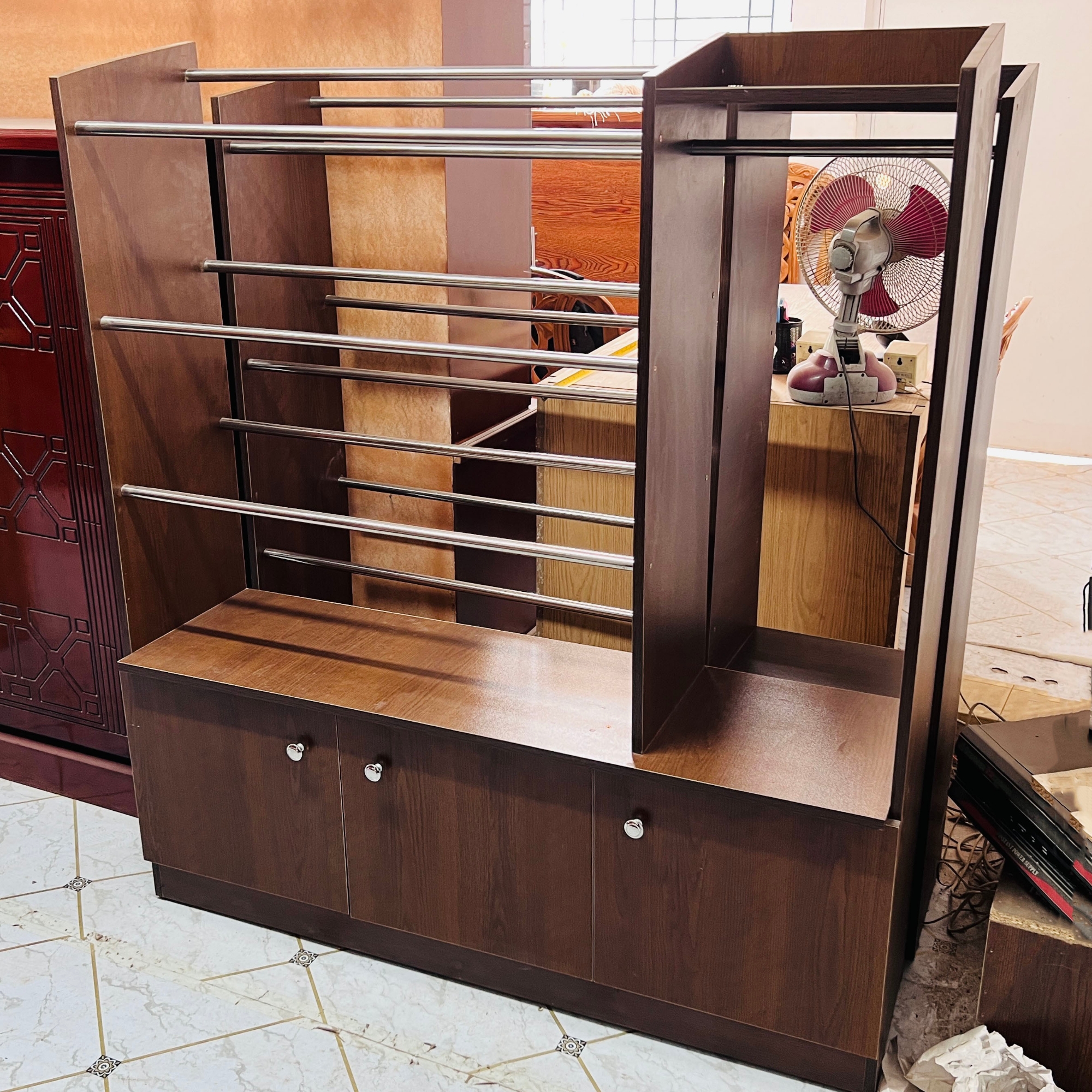 Picture of Alna Cloth Organizer With 3 Door Cabinet Premium Quality Length 4ft, Height 4.5ft, Depth 1ft