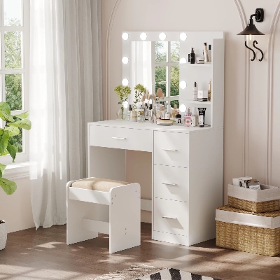 Picture of Lavish Dressing Table with 10 LED Light length 42inch, height 4.5ft, depth 16inch
