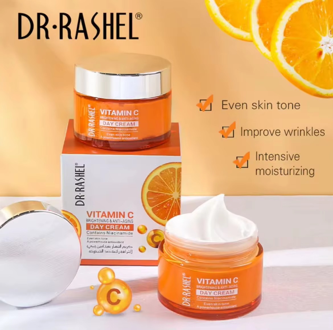 Picture of Dr Rashel Vitamin C Brightening & Anti-aging Day Cream- 50g