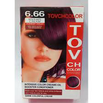 Picture of International Hair styling China product TOVCHCOLOR hair color used for male / female shade no 6.66 - 80 ml X 2