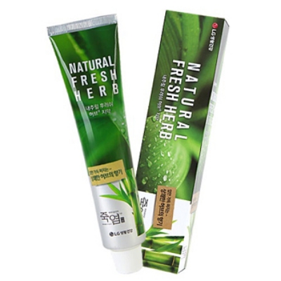 Picture of International Korean Product LG BAMBOO SALT NATURAL FRESH HERB TOOTHPASTE 160 gm