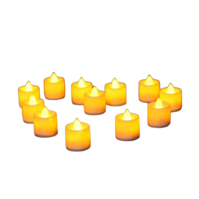 Picture of Artificial fire LED candle Golden 6 piece for home decoration