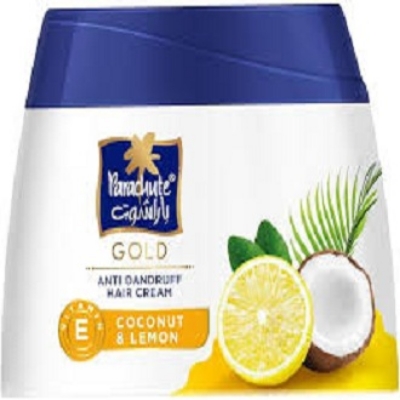 Picture of International UAE product Parachut Gold Anti Dandruff Hair cream used for male/ female 1 Piece- 140 ml