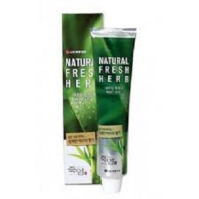 Picture of International Korean Product LG BAMBOO SALT NATURAL FRESH HERB TOOTHPASTE 160 gm
