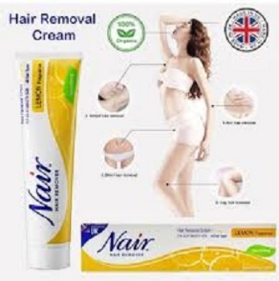 Picture of International UK product unwanted Hair removal cream Nair lemon fragrance used for male/ female - 110 ml