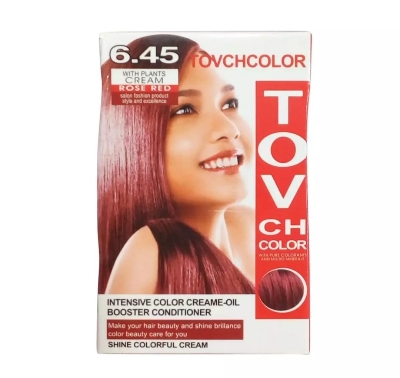Picture of International Hair styling China product TOVCHCOLOR hair color used for male / female shade no 6.45 - 80 ml X 2