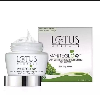 Picture of International Indian product Skin care Lotus White Glow Gel Cream Used for male/female - 35 gm