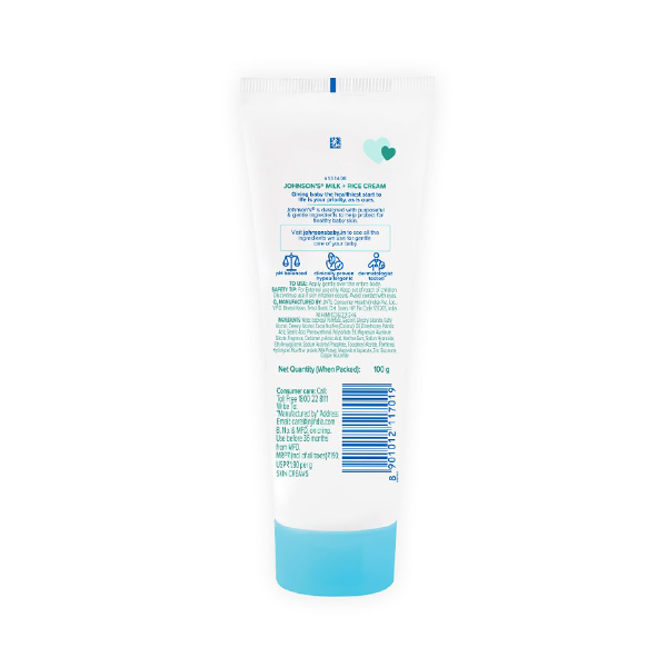 Picture of Johnson's Baby Milk and Rice Cream - 100gm