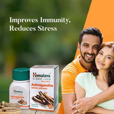 Picture of Himalyawellnessbd | Ashvagandha | Net Quantity 60 Count | Stress Relief | Rejuvenates Mind & Body