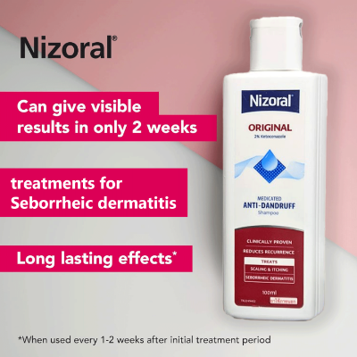 Picture of International Thailand Product Nizoral Original 2% Ketoconazole Medicated Anti-Dandruff Shampoo 50ml