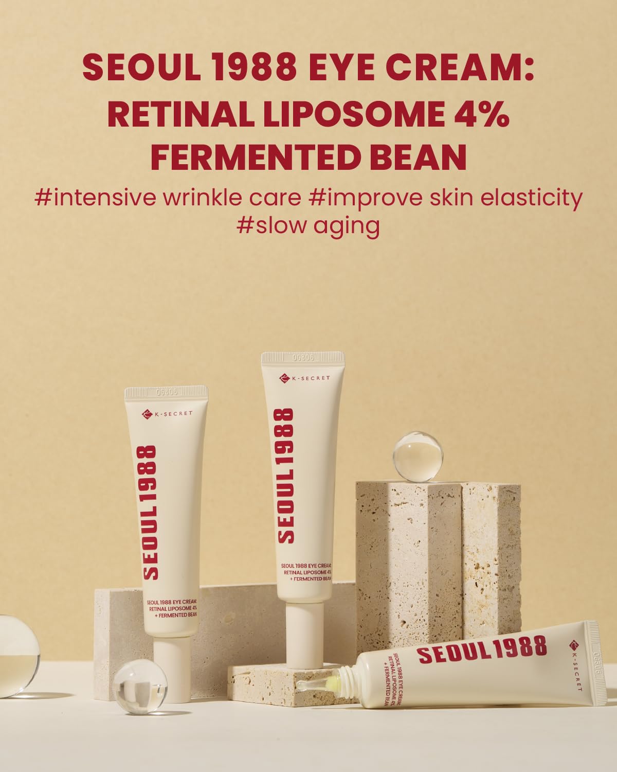 Picture of K-Secret Seoul 1988 Eye Cream : Retinal Liposome 4% + Fermented Bean - 30ml