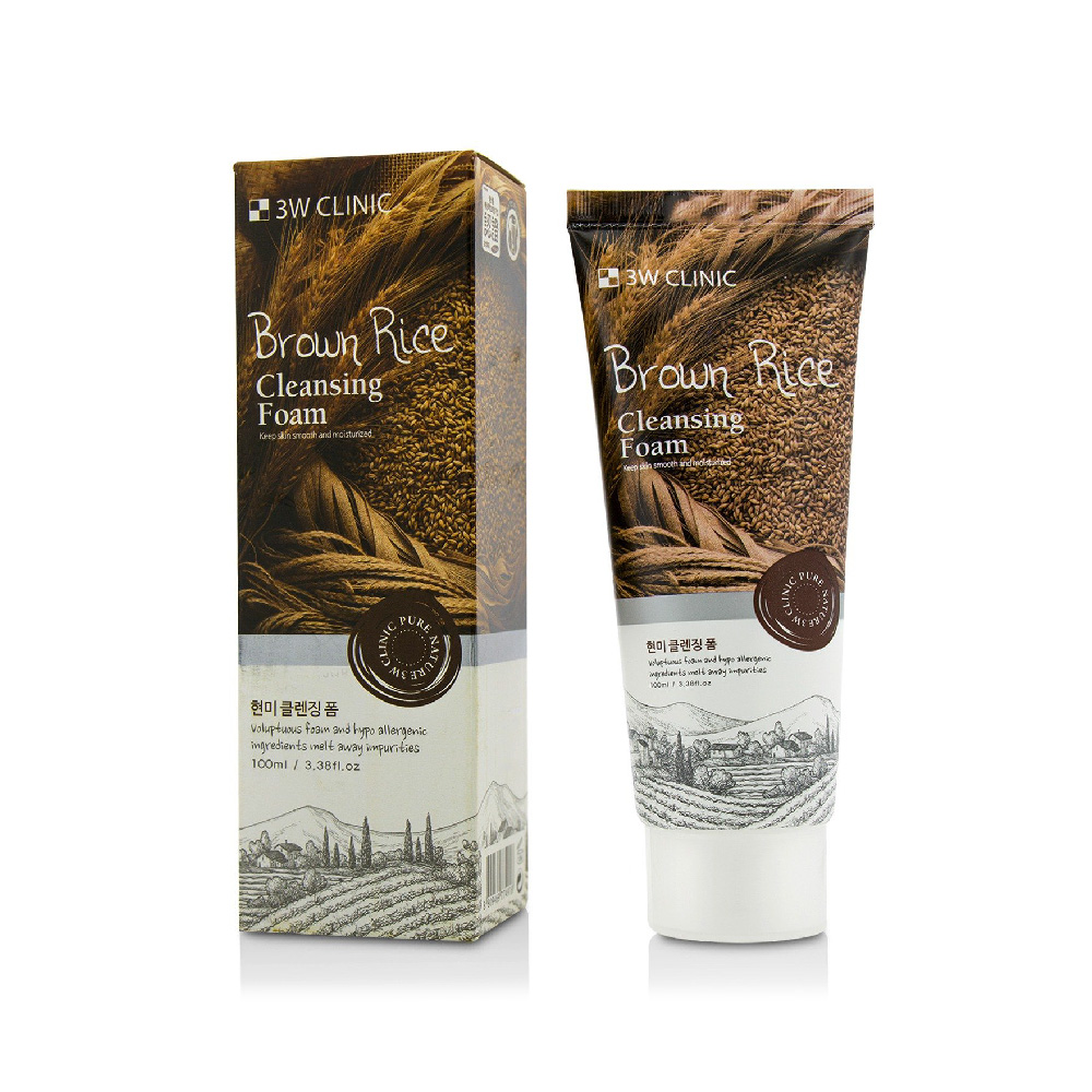 Picture of 3w Clinic Brown Rice Foam Cleansing - 100ml