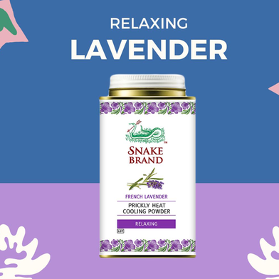 Picture of Snake Brand French Lavender Prickly Heat Powder (Thailand) 50gm