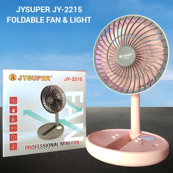 Picture of Jy Super JY-2215 Professional Rechargeable Portable Mini Table Fan