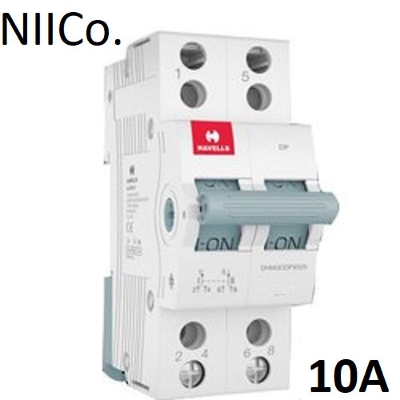 Picture of Circuit Breaker Havells MCB- Double Pole 10A  10KA