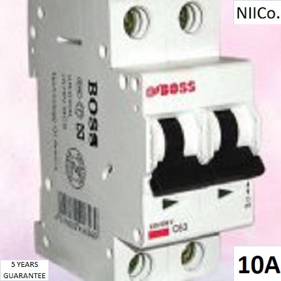 Picture of Circuit Breaker  Wener B MCB-Double Pole 10A