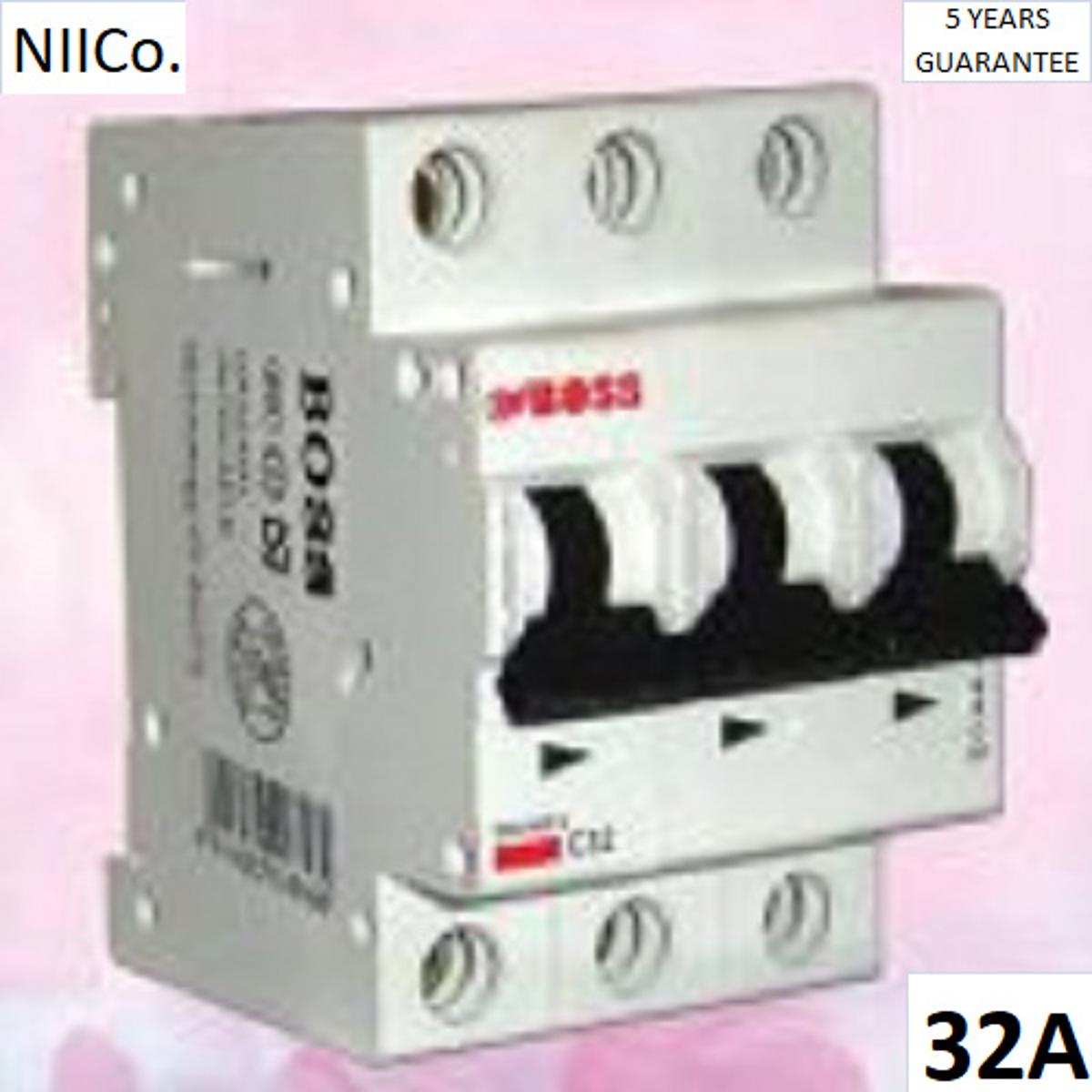 Picture of Circuit Breaker Wener B MCB-Triple Pole 32A