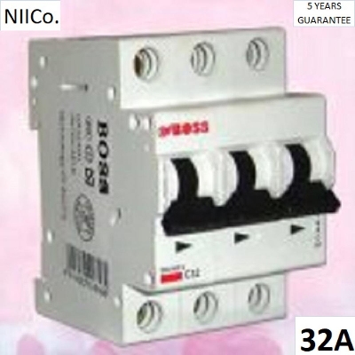 Picture of Circuit Breaker Wener B MCB-Triple Pole 32A