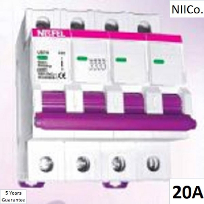 Picture of Circuit Breaker NESFEL MCB-Four Pole 20A