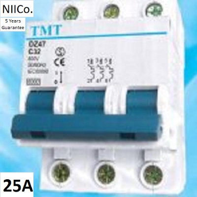 Picture of Circuit Breaker TMT MCB-Triple Pole 25Amp