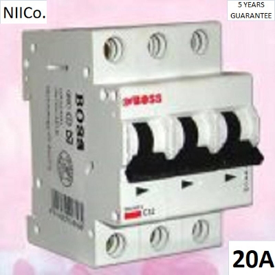 Picture of Circuit Breaker Wener B MCB-Triple Pole 20A