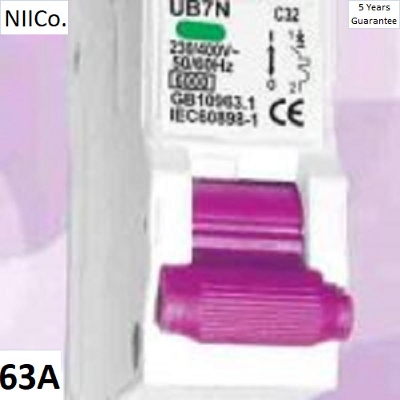Picture of Circuit Breaker  NESFEL  MCB-Single Pole 63A