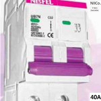Picture of Circuit Breaker NESFEL MCB-Double Pole 40A
