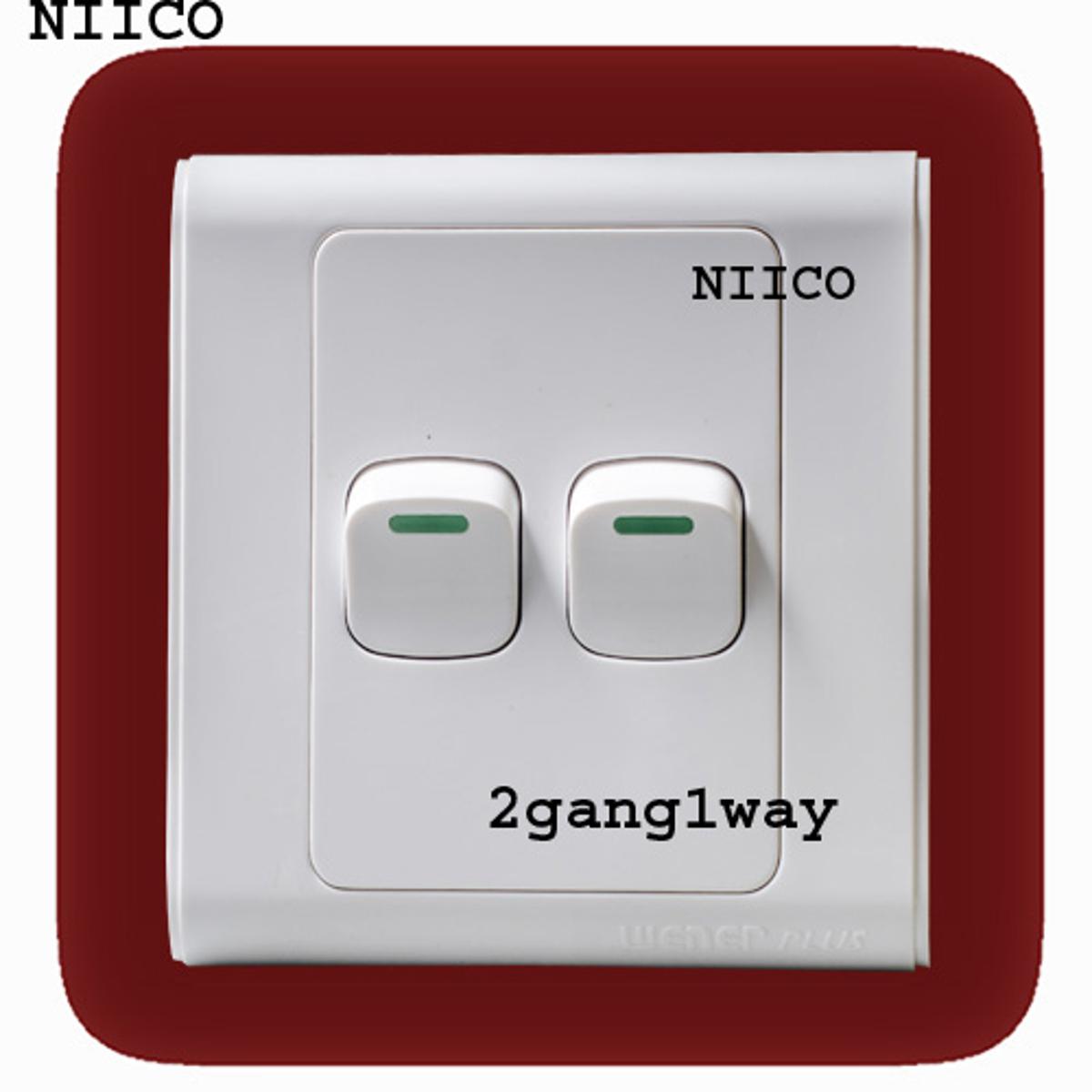 Picture of Switch Wener Plus 2 Gang 1 Way Wall Switch