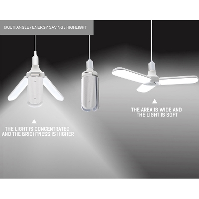 Picture of LED Light Foldable Fan Blade LED Light Bulb - 45 Watt (Single Piece) | Illuminate Your Space with an Efficient and Bright Lighting Solution