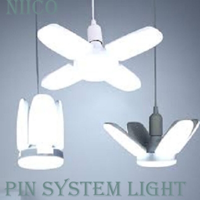 Picture of Foldable 4 Fan Blade LED Bulb - Four wing-25 Watt