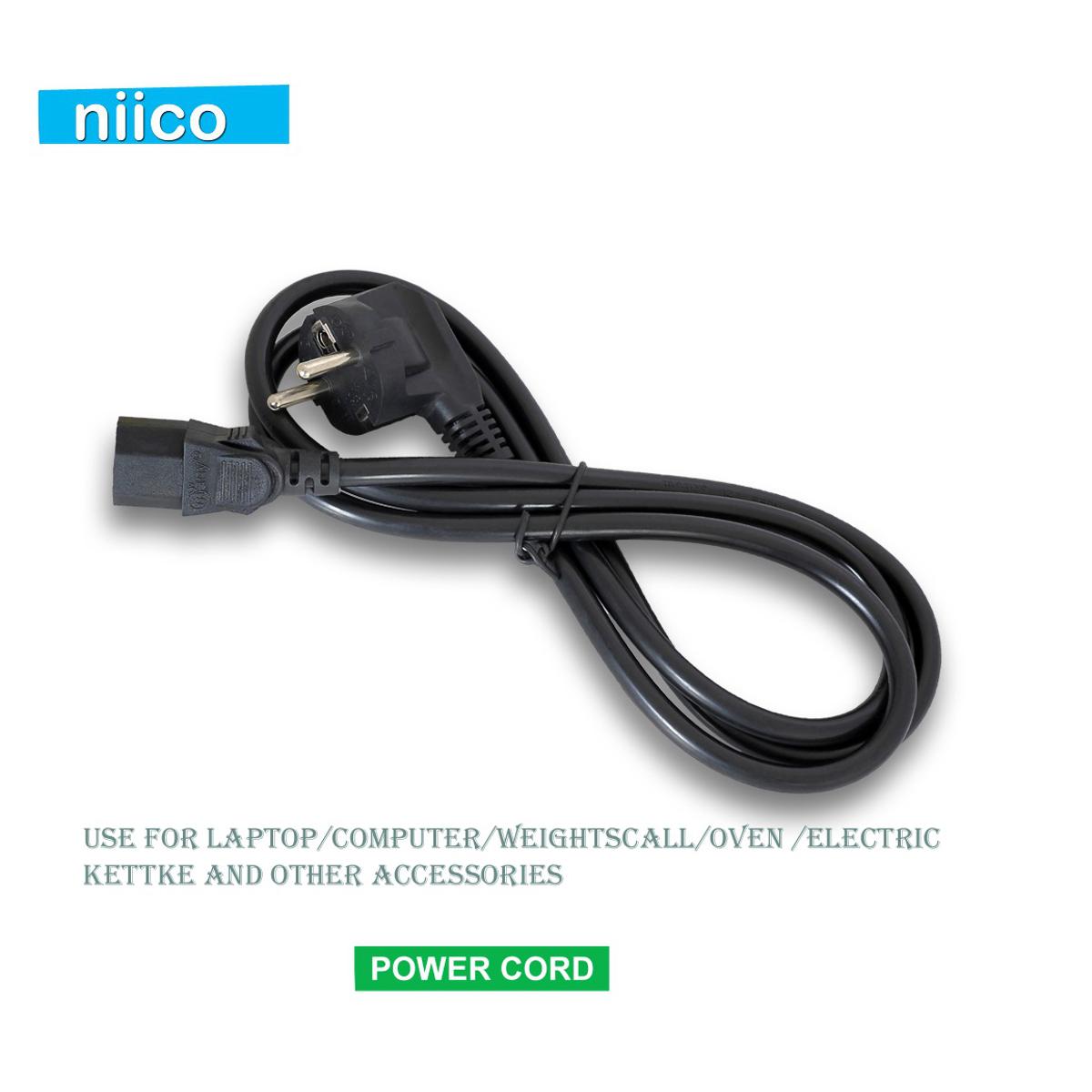 Picture of Power Cable 2 Pin Plug For-Laptop/Computer/Oven/Weight Scale/Electric Kettle & Other Accessories